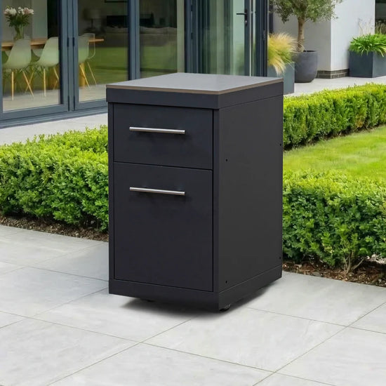 Riley Outdoor Kitchen Double Drawer Modular Unit - Graphite Grey