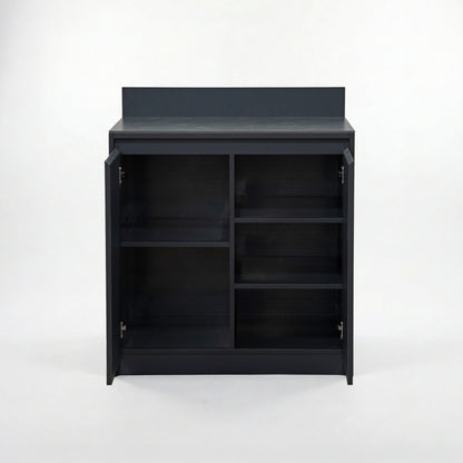 Oakley Outdoor Kitchen Double Cupboard Modular Unit - Graphite Grey