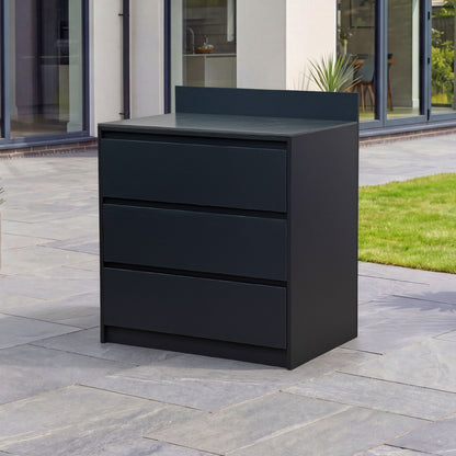 Oakley Outdoor Kitchen Triple Drawer Modular Unit - Graphite Grey