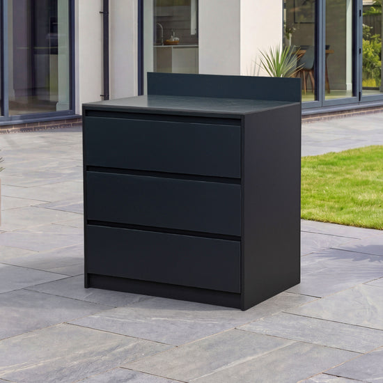 Oakley Outdoor Kitchen Triple Drawer Modular Unit - Graphite Grey