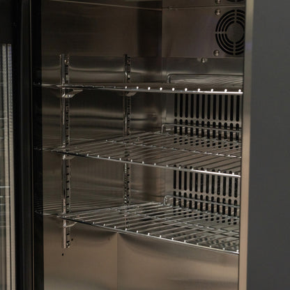 Oakley Outdoor Kitchen Fridge &amp; Cupboard Modular Unit - Graphite Grey