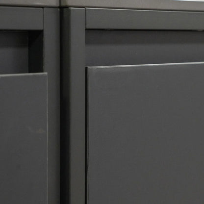 Oakley Outdoor Kitchen Drawer &amp; Cupboard Modular Unit - Graphite Grey
