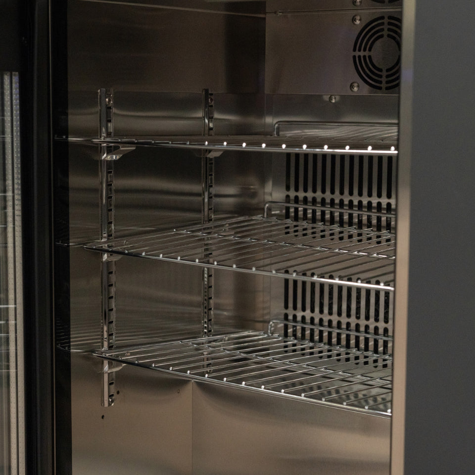 Oakley Outdoor Kitchen Wine Rack &amp; Fridge Modular Unit - Graphite Grey