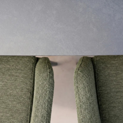 Ally 8 Seat All Weather Fabric Aluminium Dining Set - Rectangular Table in Green