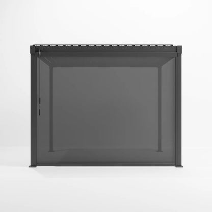 Shadow Texteline Side Screen - 3.0m in Graphite Grey