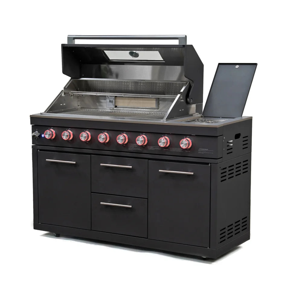 Riley Straight Outdoor Kitchen 6 Burner Gas BBQ S2131-A - Graphite Grey