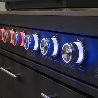 Riley Straight Outdoor Kitchen 6 Burner Gas BBQ S2188-A - Graphite Grey