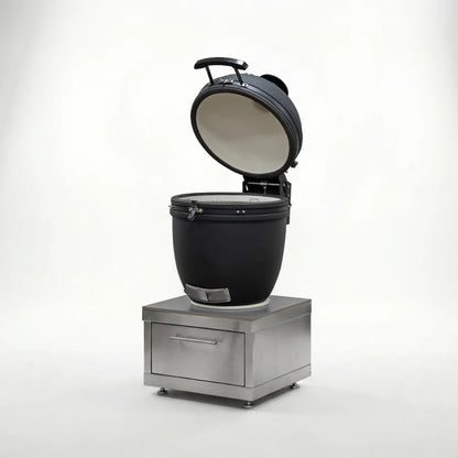 Stanley Straight Outdoor Kitchen Kamado Charcoal BBQ K1620-A - Stainless Steel