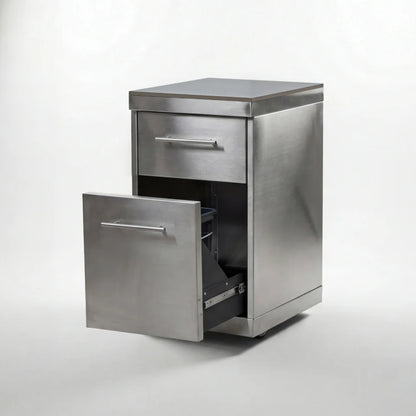 Stanley Straight Outdoor Kitchen Kamado Charcoal BBQ K1940-A - Stainless Steel