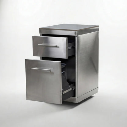 Stanley Straight Outdoor Kitchen Kamado Charcoal BBQ K1940-A - Stainless Steel