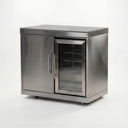 Stanley Straight Outdoor Kitchen Kamado Charcoal BBQ K2073-A - Stainless Steel