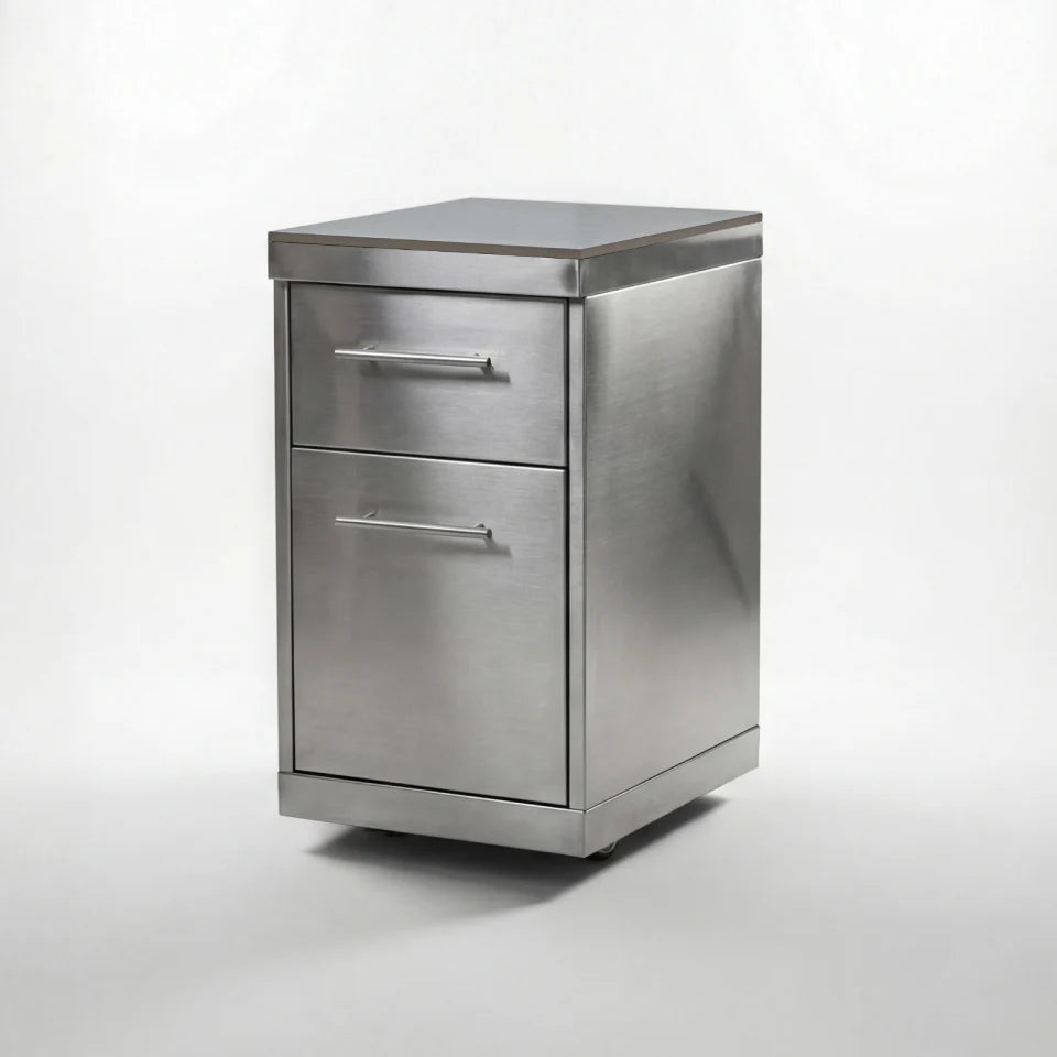 Stanley Straight Outdoor Kitchen Kamado Charcoal BBQ K2073-A - Stainless Steel