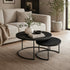 Wheel Coffee Table - Large - Black Oak