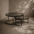Wheel Coffee Table - Large - Glass