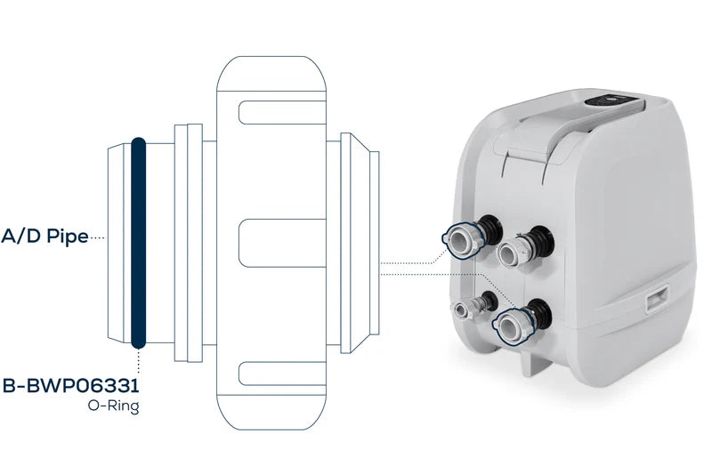 O-Ring for Water Inlet - HydroJet A/D Pipe
