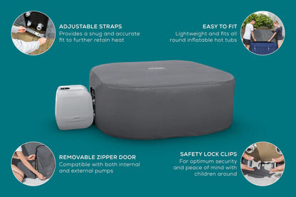 Square Thermal Hot Tub Cover - Medium 180cm x 71cm