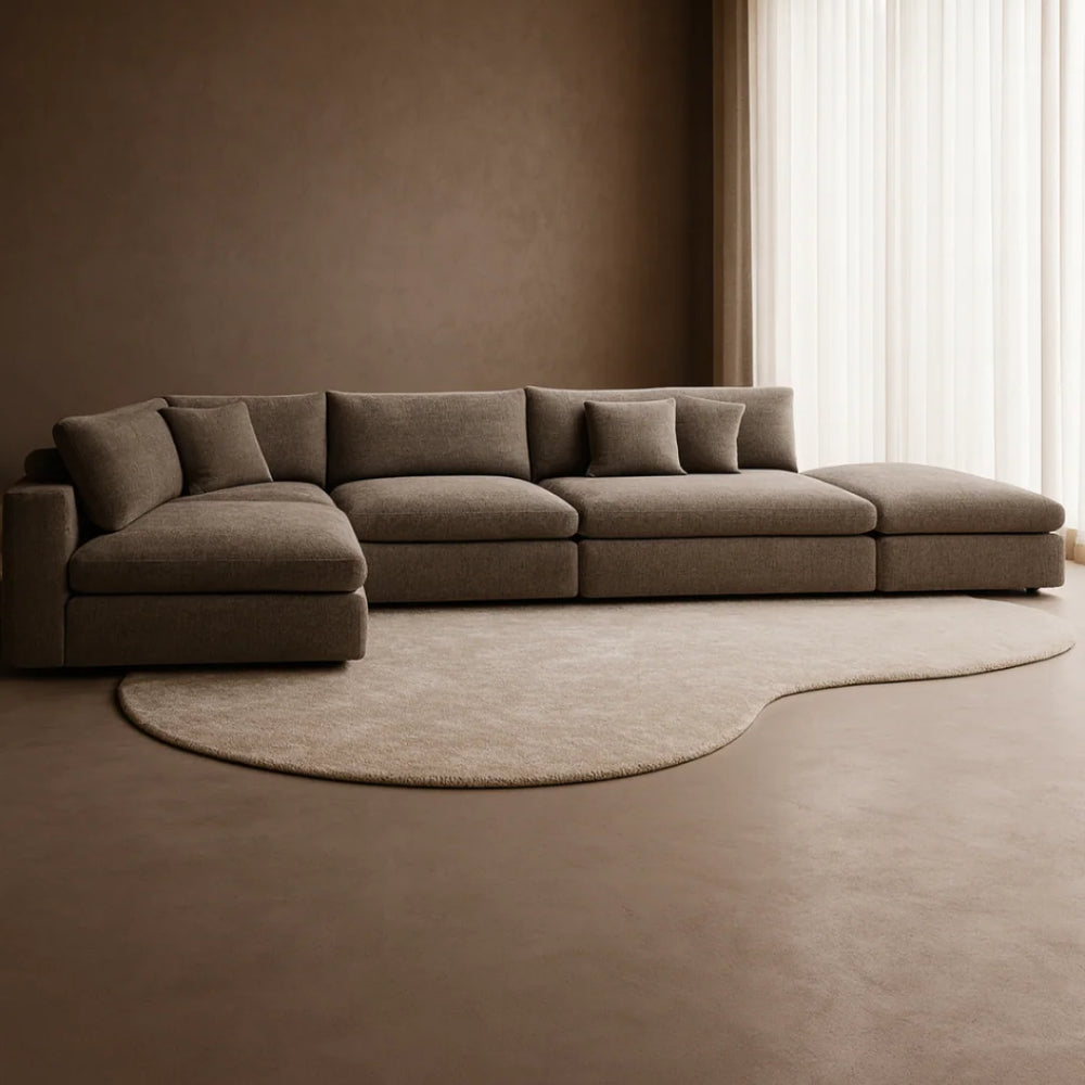 Blanco 5 Piece Modular Sofa - Charcoal