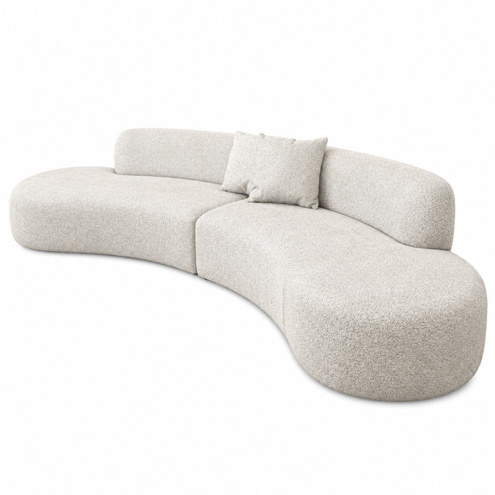Miami Curved Cinema Boucle Sofa