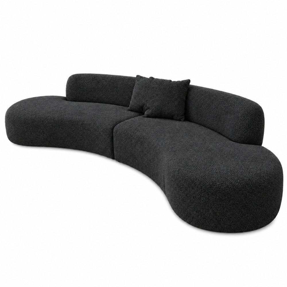 Miami Curved Cinema Boucle Sofa